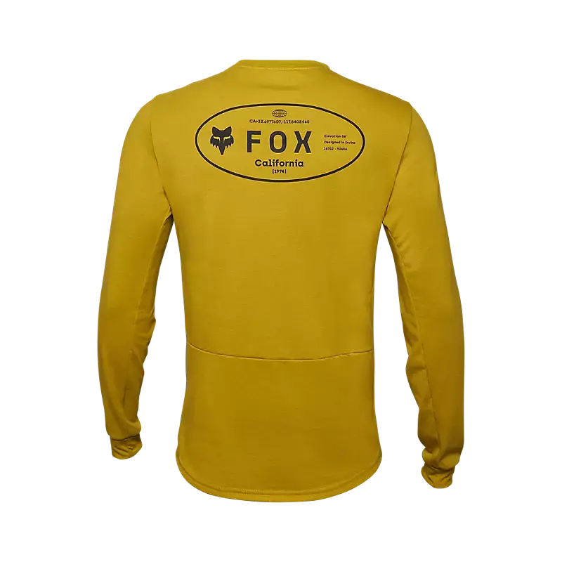 Fox Racing Ranger Dri Release Mid Long Sleeve Mtb Jersey - Mustard 2