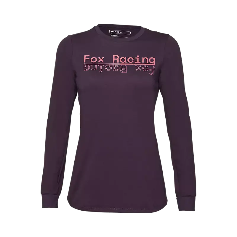 Fox Racing Ranger Dri Release Mid Long Sleeve Mtb Jersey - Womens - Dark Purple 1