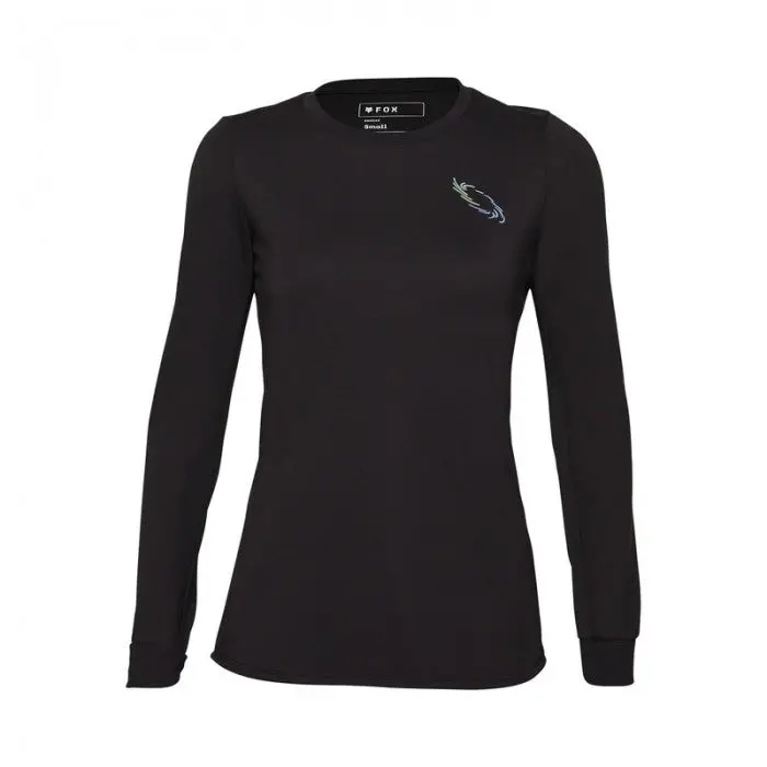 Fox Racing Ranger Dri Release Mid Long Sleeve Mtb Jersey - Womens - Lunar - Black 1