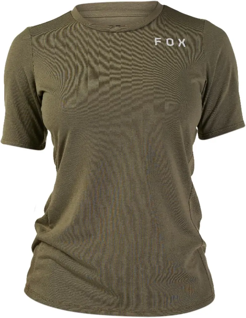 Fox Racing Ranger Dri Release Short Sleeve Mtb Jersey - Alyn - Womens - Olive Green 1