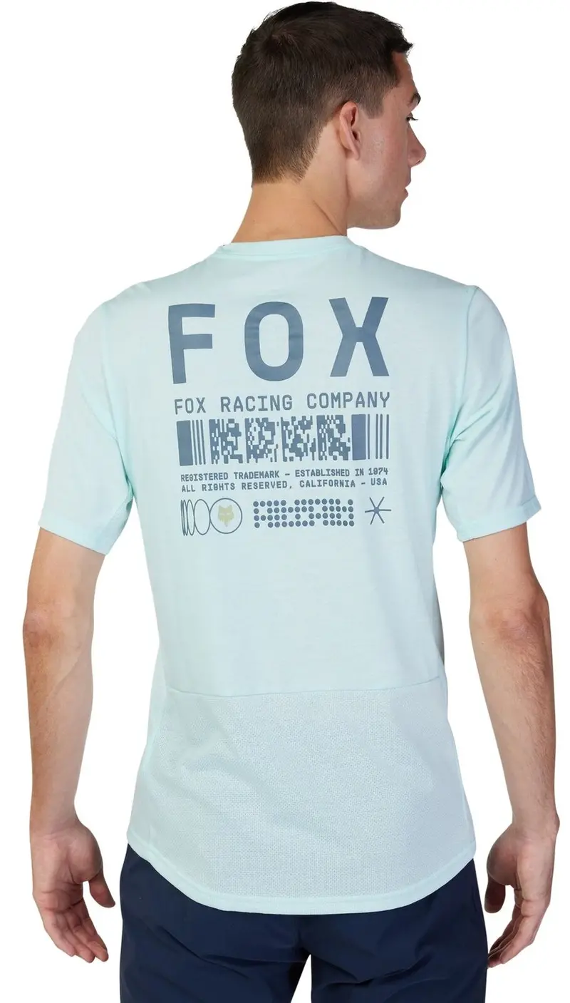Fox Racing Ranger Dri Release Short Sleeve Mtb Jersey - Race - Ice Blue 2