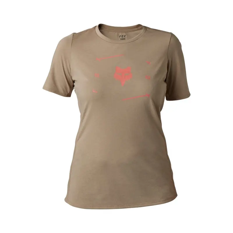 Fox Racing Ranger Dri Release Short Sleeve Mtb Jersey - Veni - Womens - Mocca 1