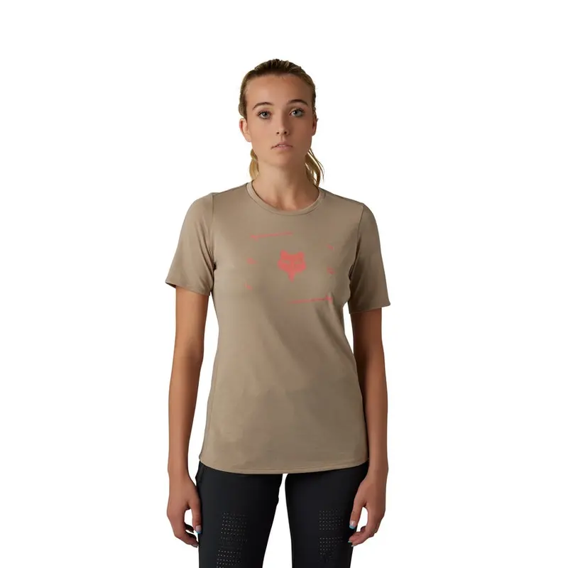 Fox Racing Ranger Dri Release Short Sleeve Mtb Jersey - Veni - Womens - Mocca 2