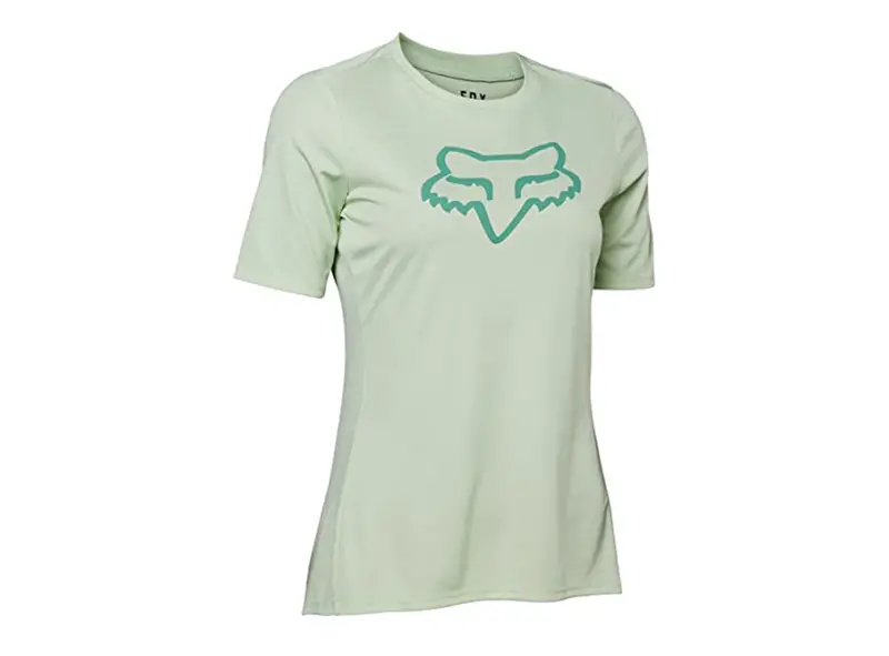 Fox Racing Ranger Foxhead Short Sleeve Mtb Jersey - Womens - Acid Green 1
