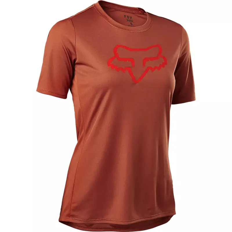 Fox Racing Ranger Foxhead Short Sleeve Mtb Jersey - Womens - Red Clay 1