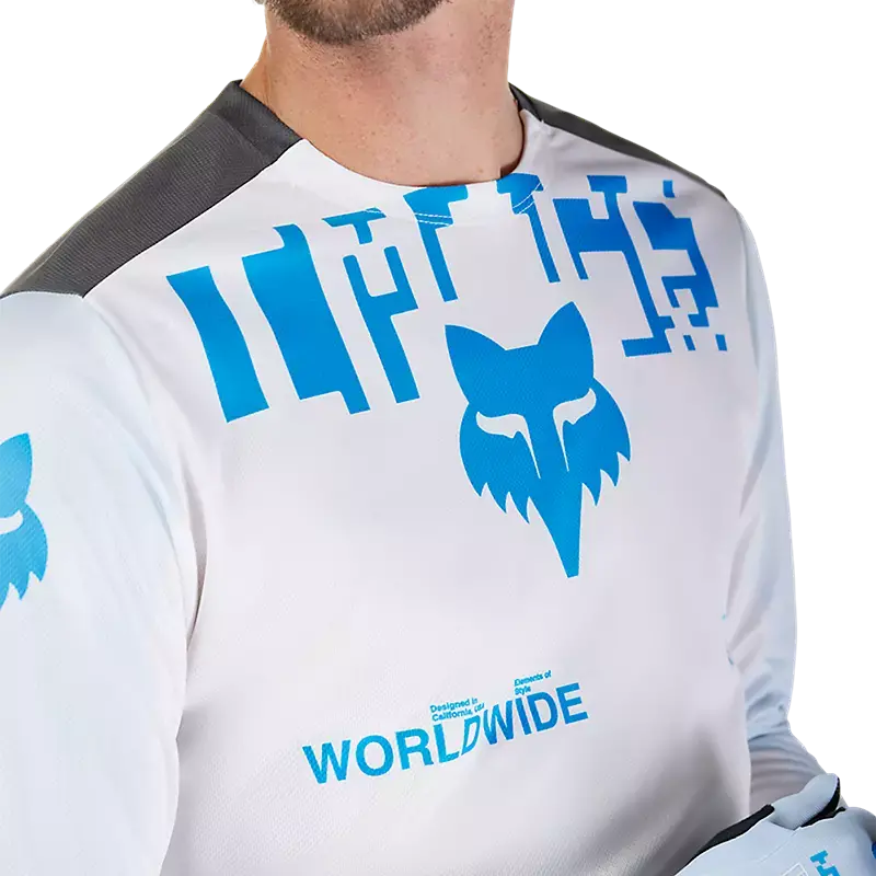 Fox Racing Ranger Long Sleeve Mtb Jersey - Digi Image - White 5