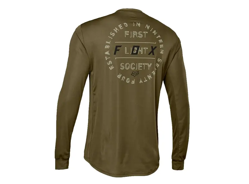 Fox Racing Ranger Long Sleeve Mtb Jersey - Font - Olive Green 2