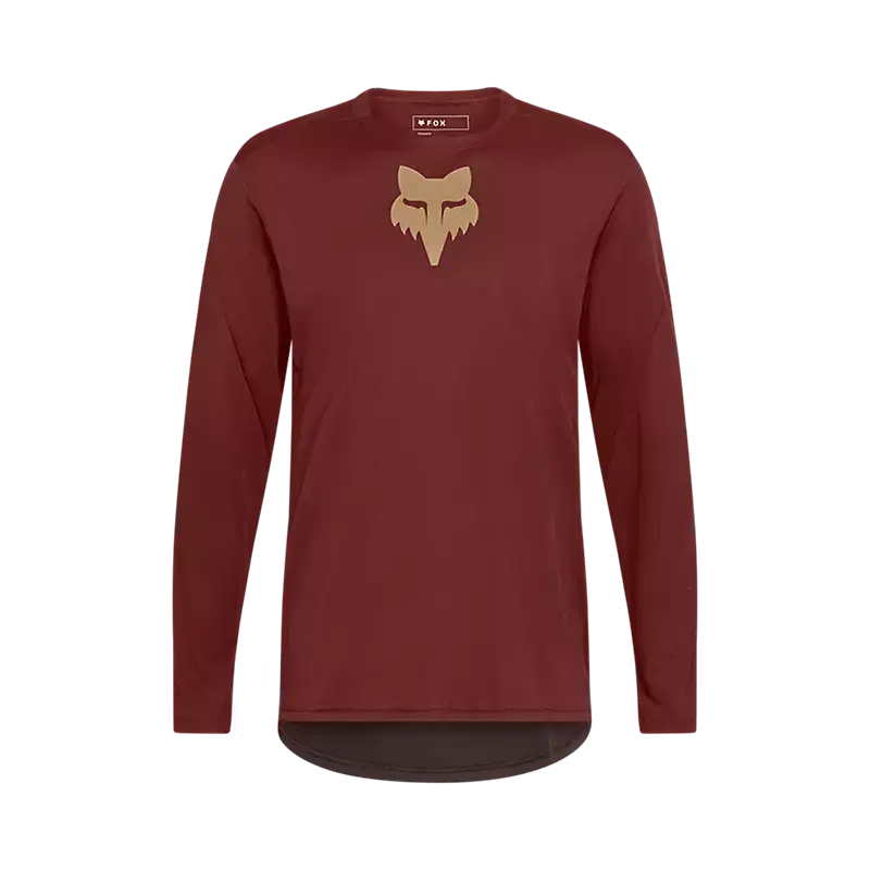 Fox Racing Ranger Long Sleeve Mtb Jersey - Fox Head - Rust 1
