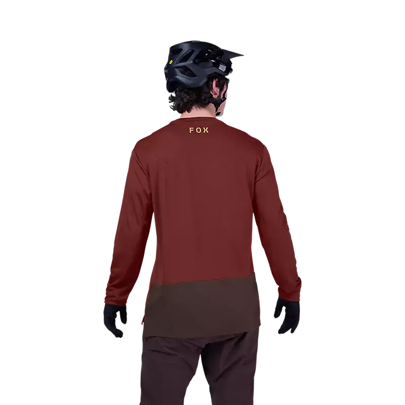 Fox Racing Ranger Long Sleeve Mtb Jersey - Fox Head - Rust 4