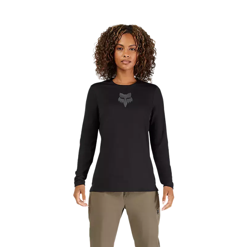 Fox Racing Ranger Long Sleeve Mtb Jersey - Fox Head - Womens - Black 3
