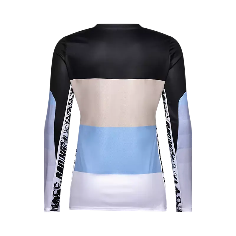 Fox Racing Ranger Long Sleeve Mtb Jersey - Grid - Womens - Black 2