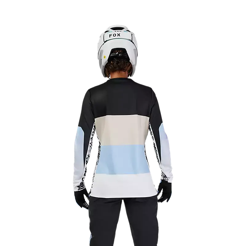 Fox Racing Ranger Long Sleeve Mtb Jersey - Grid - Womens - Black 4
