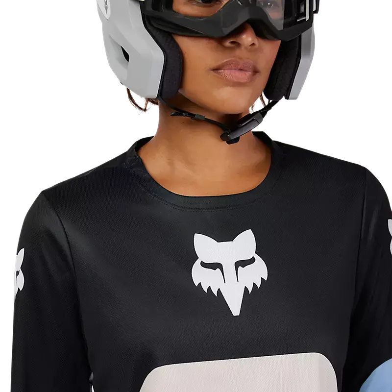 Fox Racing Ranger Long Sleeve Mtb Jersey - Grid - Womens - Black 5