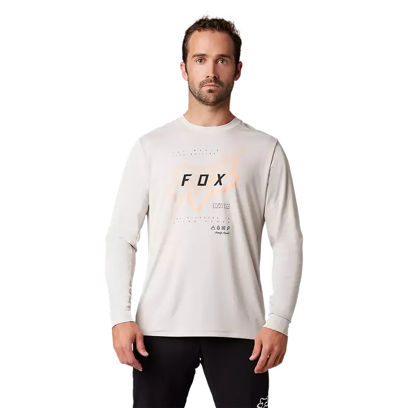Fox Racing Ranger Long Sleeve Mtb Jersey - Jectr - Vintage White 2