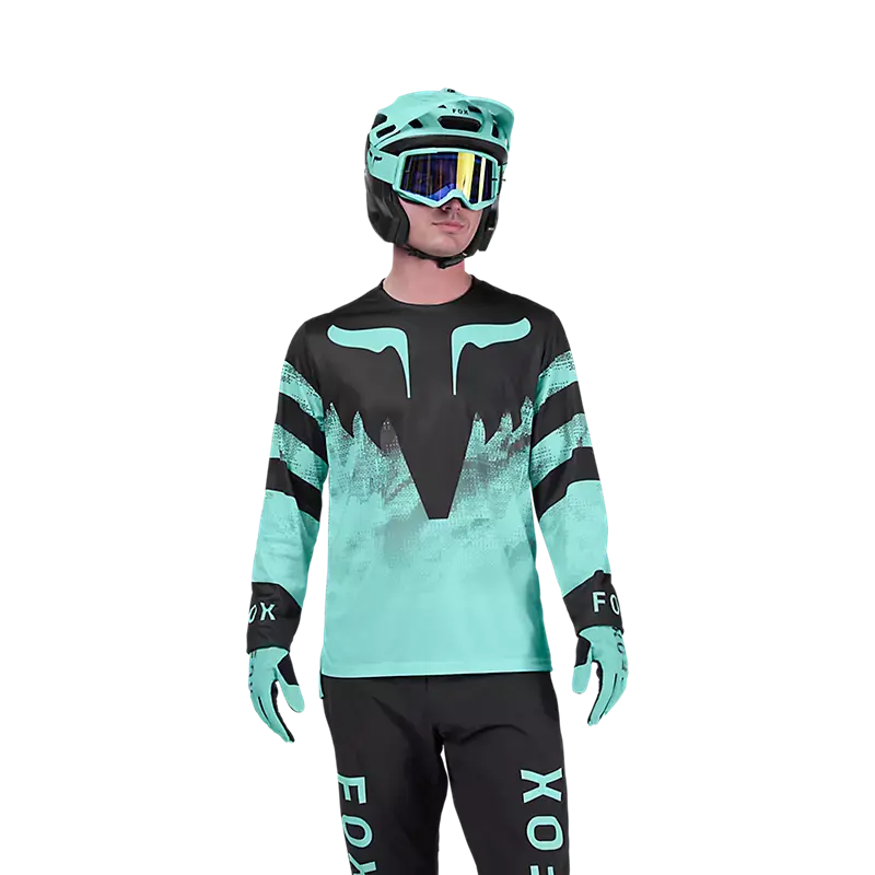 Fox Racing Ranger Long Sleeve Mtb Jersey - Kairos - Turquoise 3