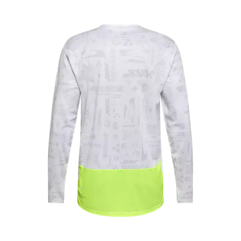 Fox Racing Ranger Long Sleeve Mtb Jersey - Lunar - White 2