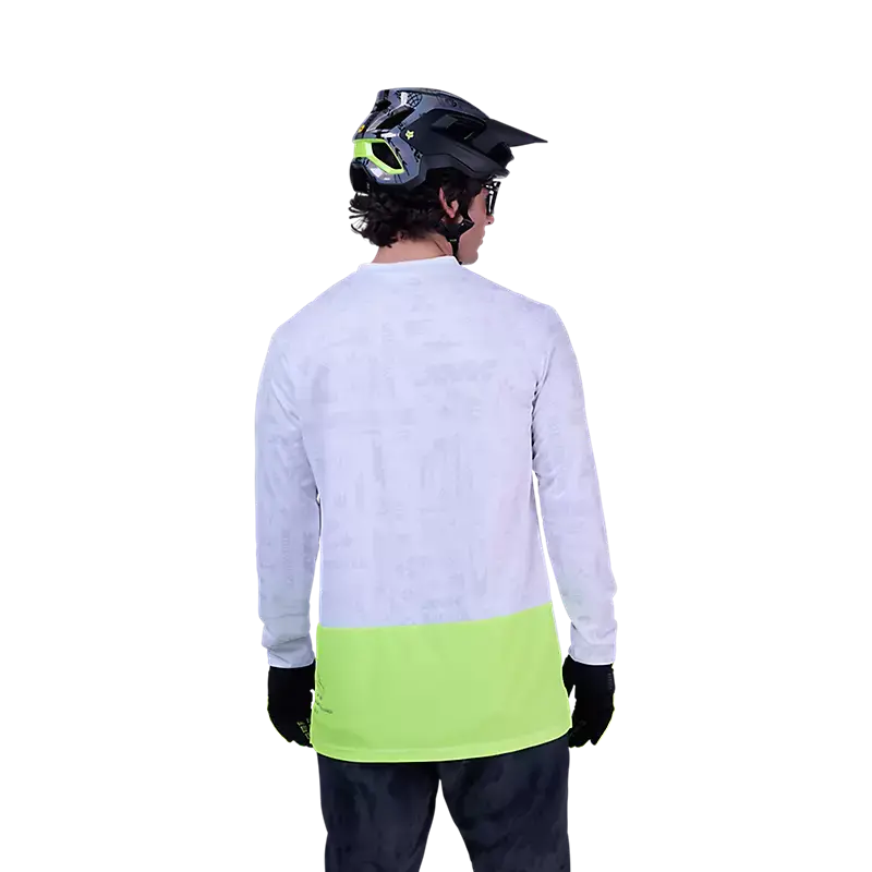 Fox Racing Ranger Long Sleeve Mtb Jersey - Lunar - White 4