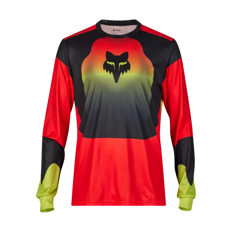Fox Racing Ranger Long Sleeve Mtb Jersey - Revise - Red-Yellow 1
