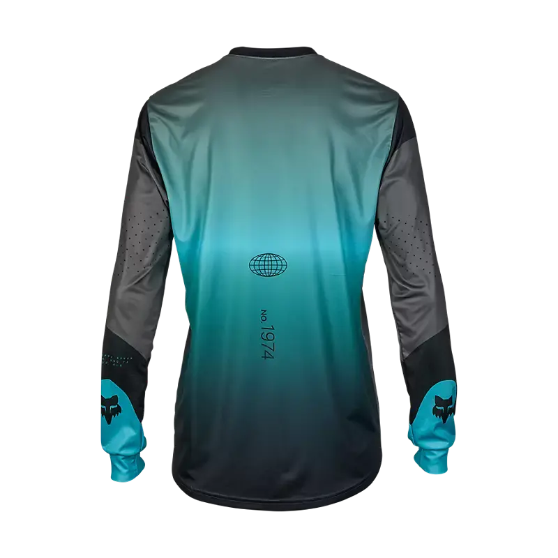 Fox Racing Ranger Long Sleeve Mtb Jersey - Revise - Youth - Teal 2