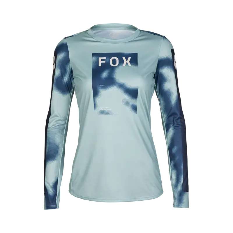 Fox Racing Ranger Long Sleeve Mtb Jersey - Taunt - Womens - Gunmetal 1