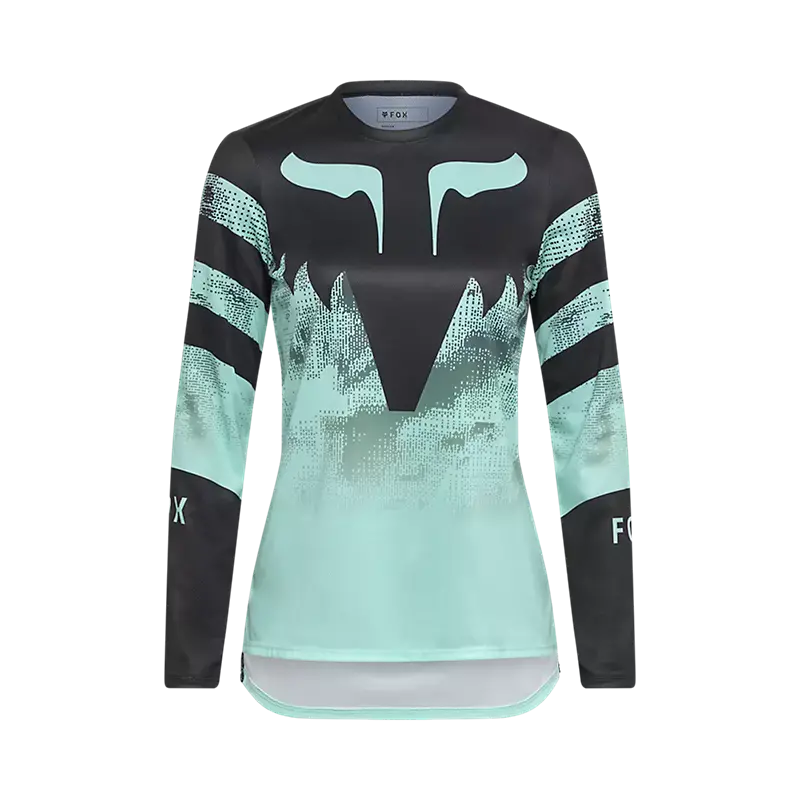 Fox Racing Ranger Long Sleeve Mtb Jersey - Womens - Kairos - Turquoise 1