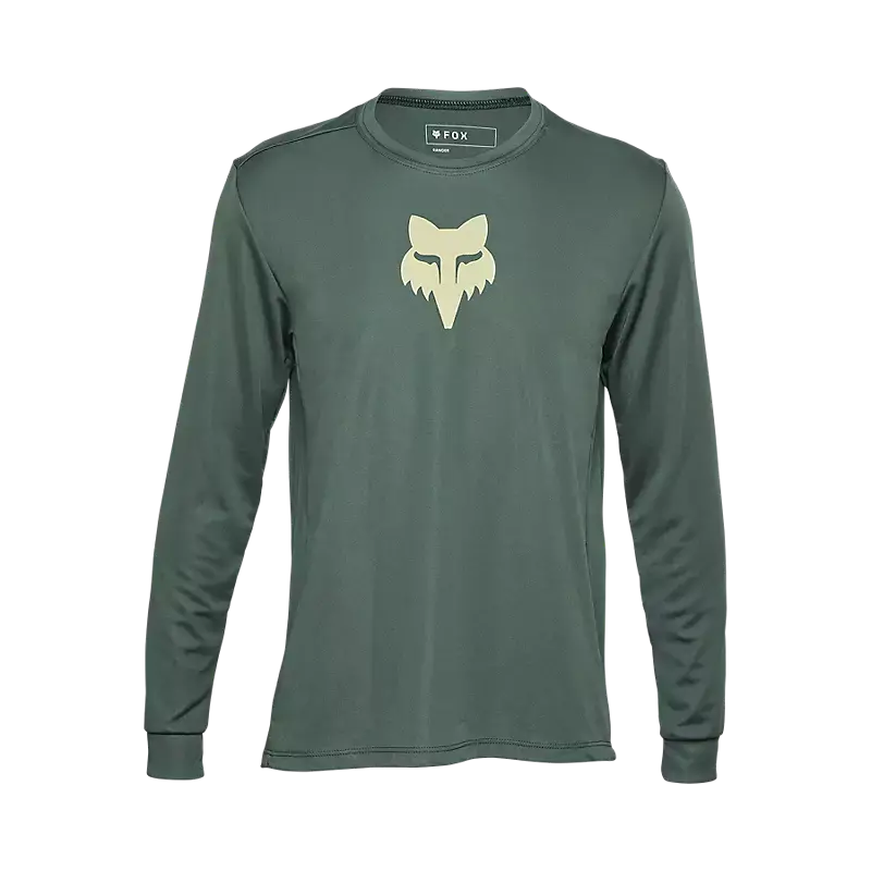 Fox Racing Ranger Long Sleeve Mtb Jersey - Youth - Hunter Green 1
