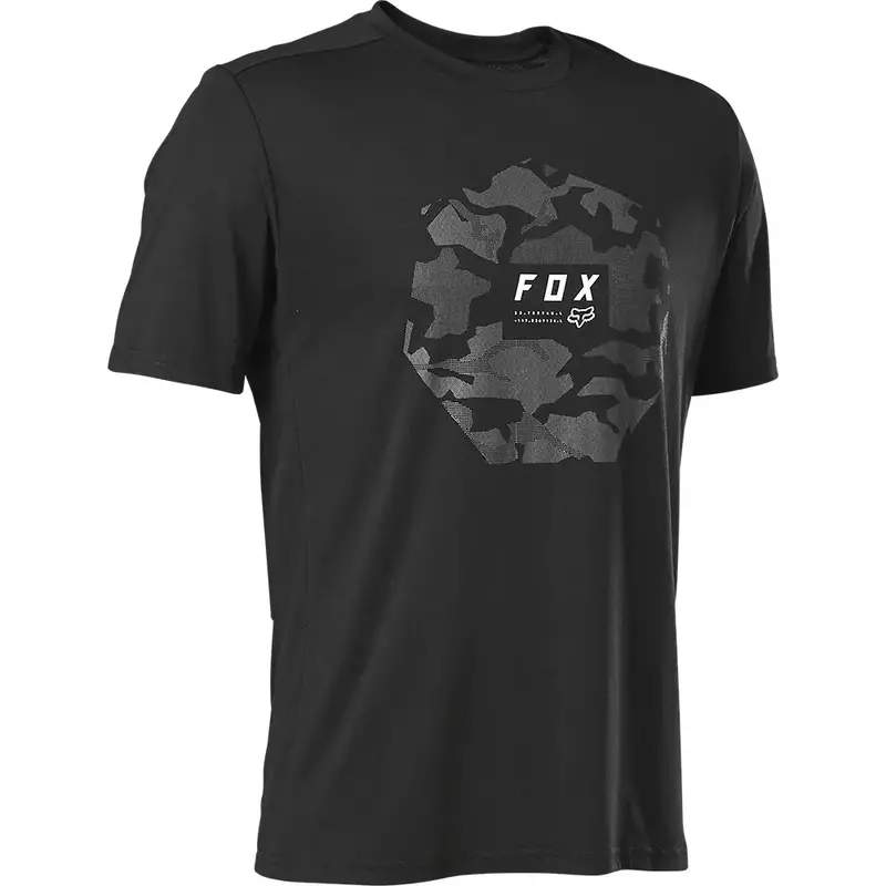Fox Racing Ranger Moth Camo Dri Release Short Sleeve Mtb Jersey - Black 1