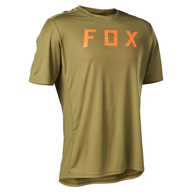 Fox Racing Ranger Moth Short Sleeve Mtb Jersey - Bark 1