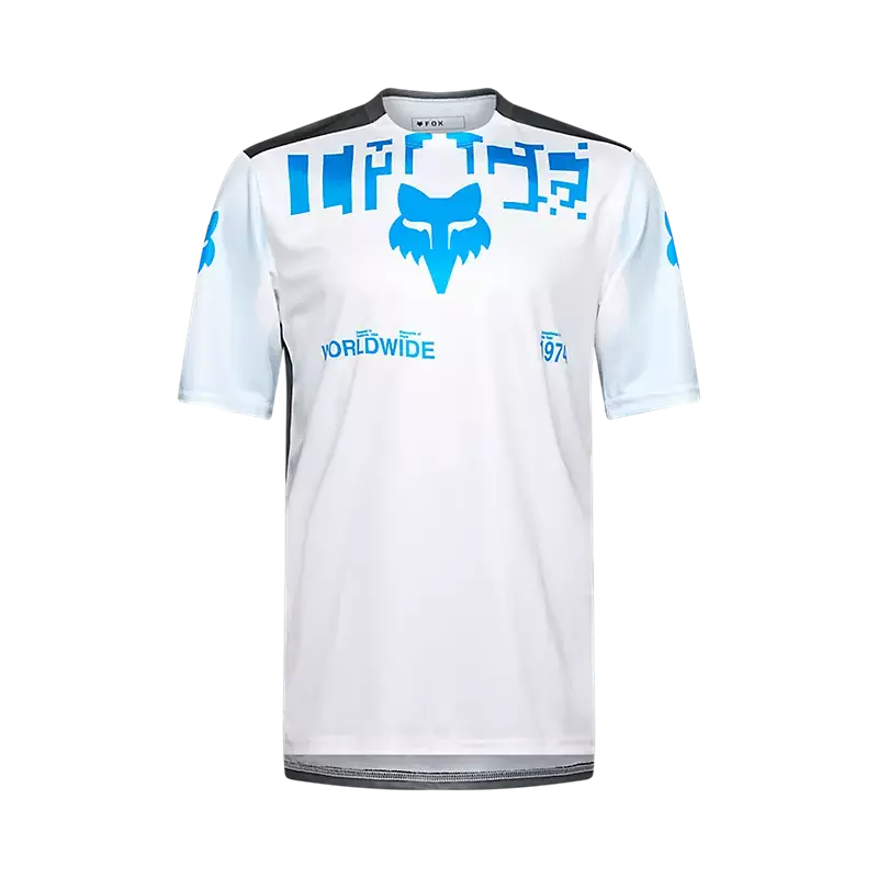 Fox Racing Ranger Short Sleeve Mtb Jersey - Digi Image - White 1