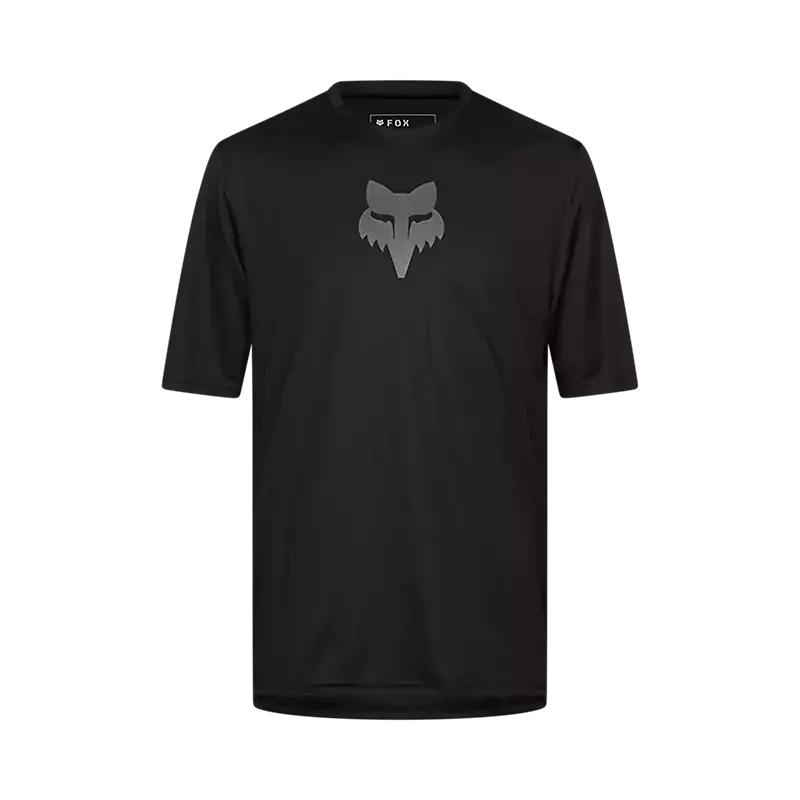 Fox Racing Ranger Short Sleeve Mtb Jersey - Fox Head - Black 1