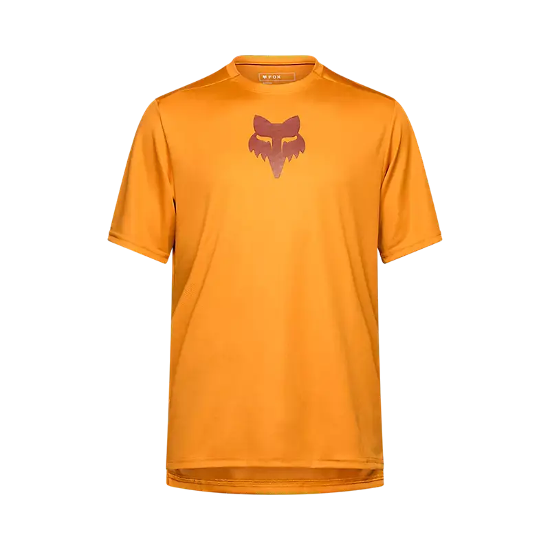 Fox Racing Ranger Short Sleeve Mtb Jersey - Fox Head - Caramel 1