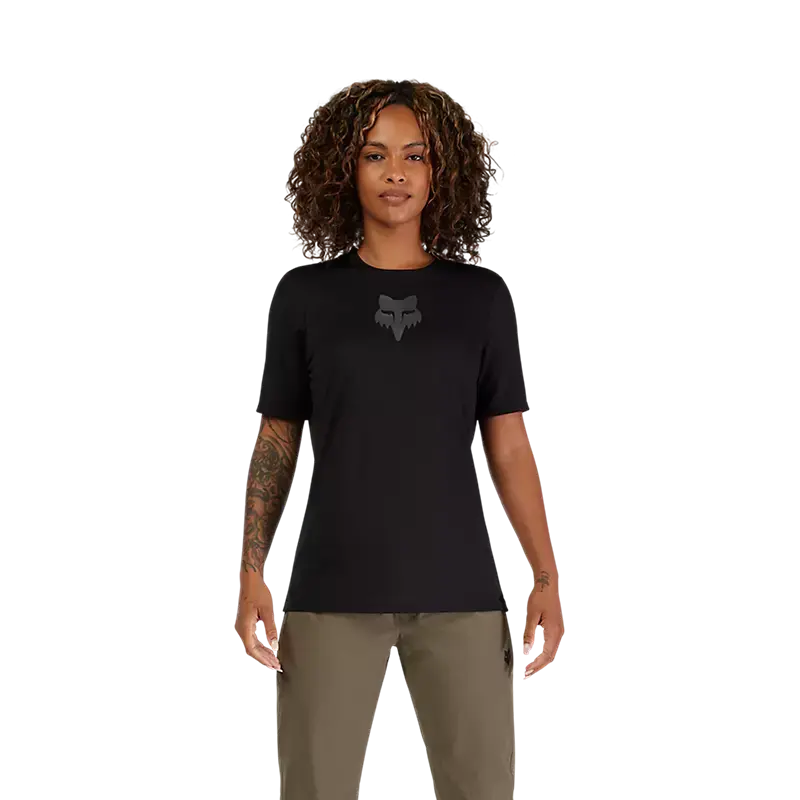 Fox Racing Ranger Short Sleeve Mtb Jersey - Fox Head - Womens - Black 3