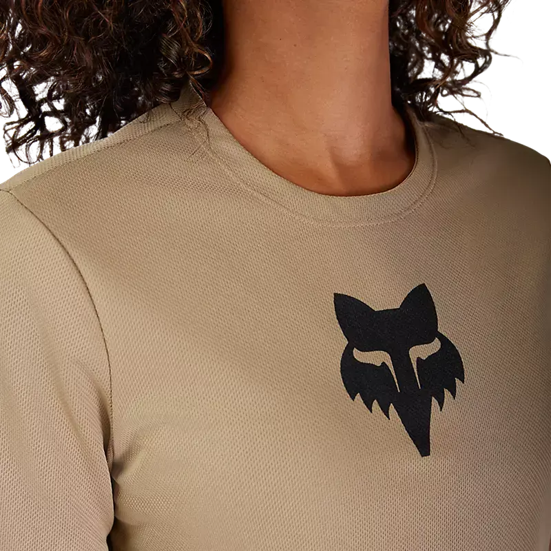Fox Racing Ranger Short Sleeve Mtb Jersey - Fox Head - Womens - Sand 3