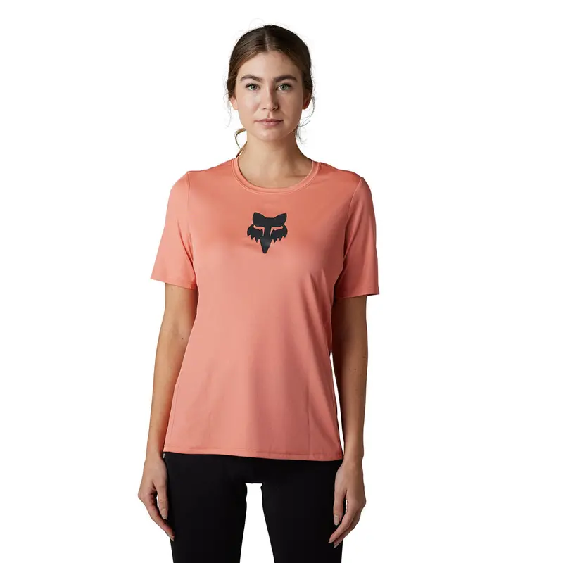 Fox Racing Ranger Short Sleeve Mtb Jersey - Foxhead - Womens - Salmon 2