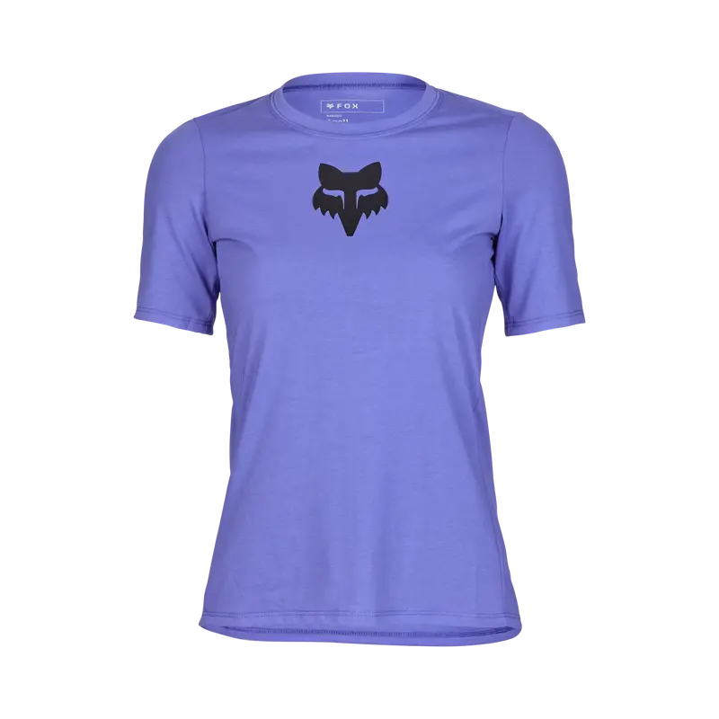 Fox Racing Ranger Short Sleeve Mtb Jersey - Foxhead - Womens - Violet 1