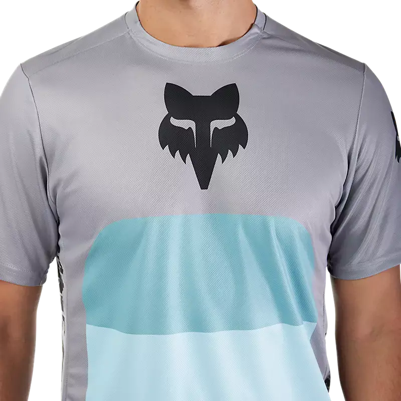 Fox Racing Ranger Short Sleeve Mtb Jersey - Grid - Steel Gray 5