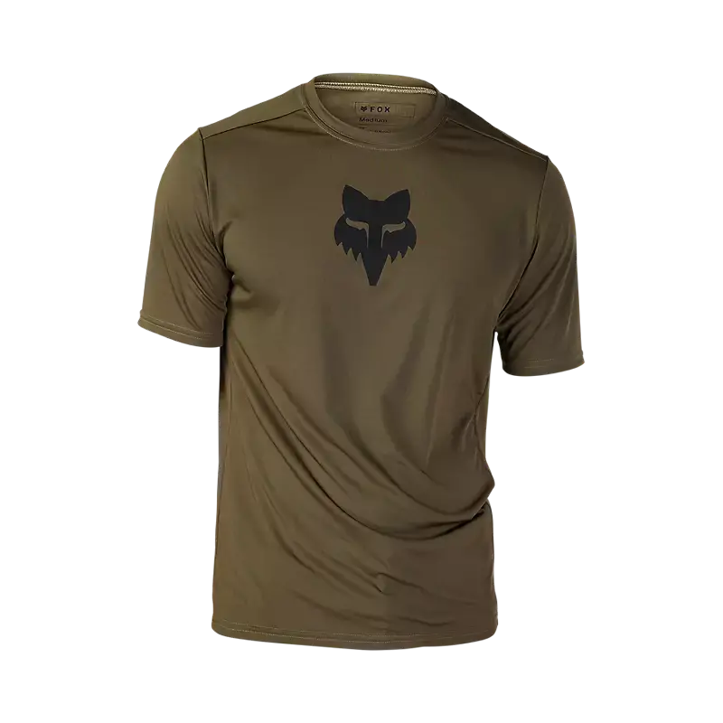 Fox Racing Ranger Short Sleeve Mtb Jersey - Lab Head - Olive Green 1