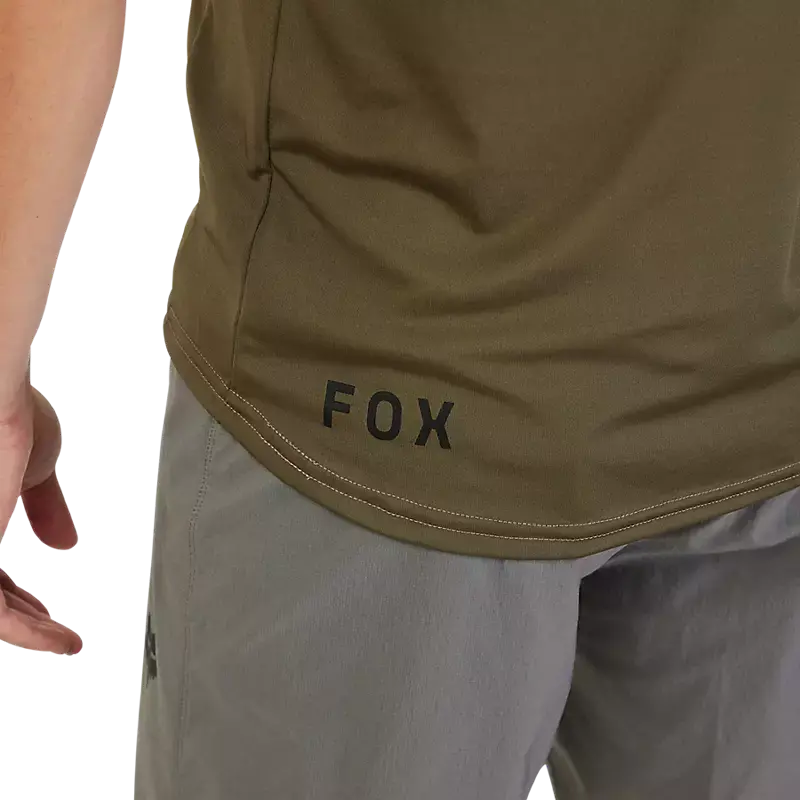 Fox Racing Ranger Short Sleeve Mtb Jersey - Lab Head - Olive Green 4