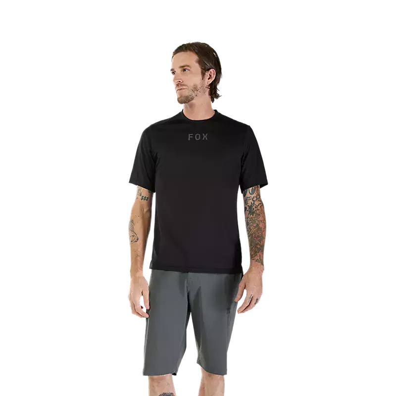 Fox Racing Ranger Short Sleeve Mtb Jersey - Wordmark - Black 3