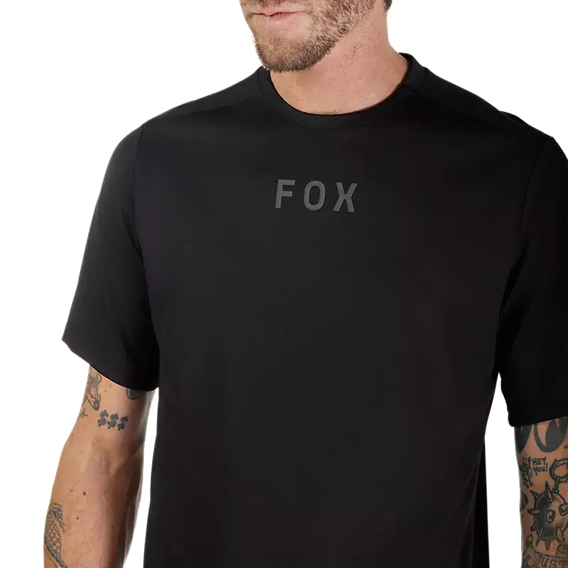 Fox Racing Ranger Short Sleeve Mtb Jersey - Wordmark - Black 5