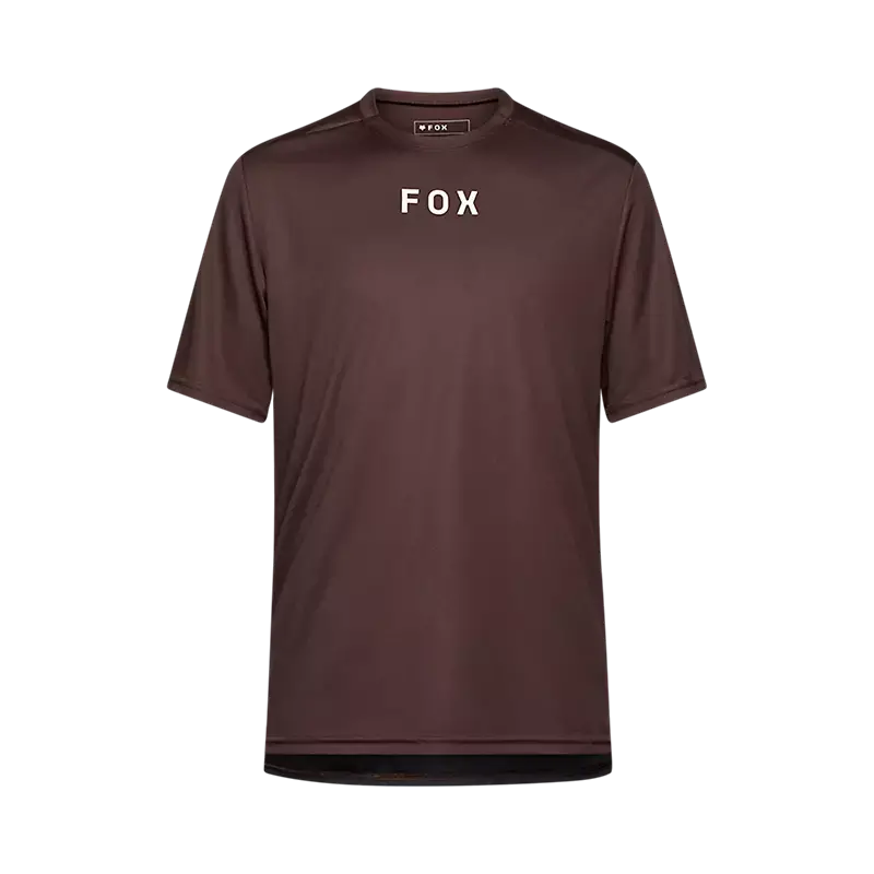 Fox Racing Ranger Short Sleeve Mtb Jersey - Wordmark - Cocoa 1