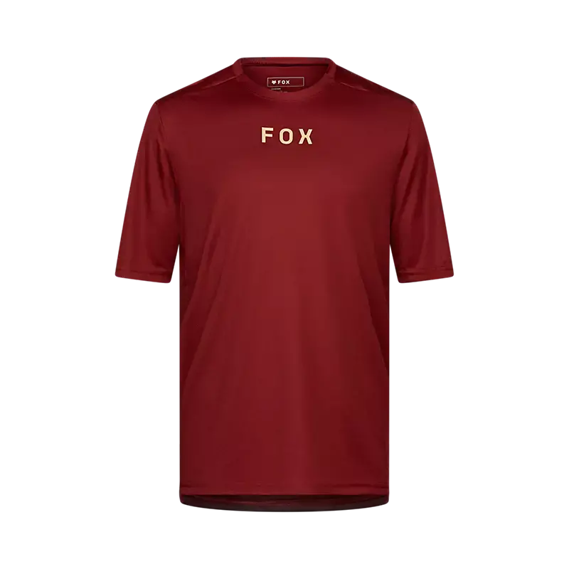 Fox Racing Ranger Short Sleeve Mtb Jersey - Wordmark - Rust 1