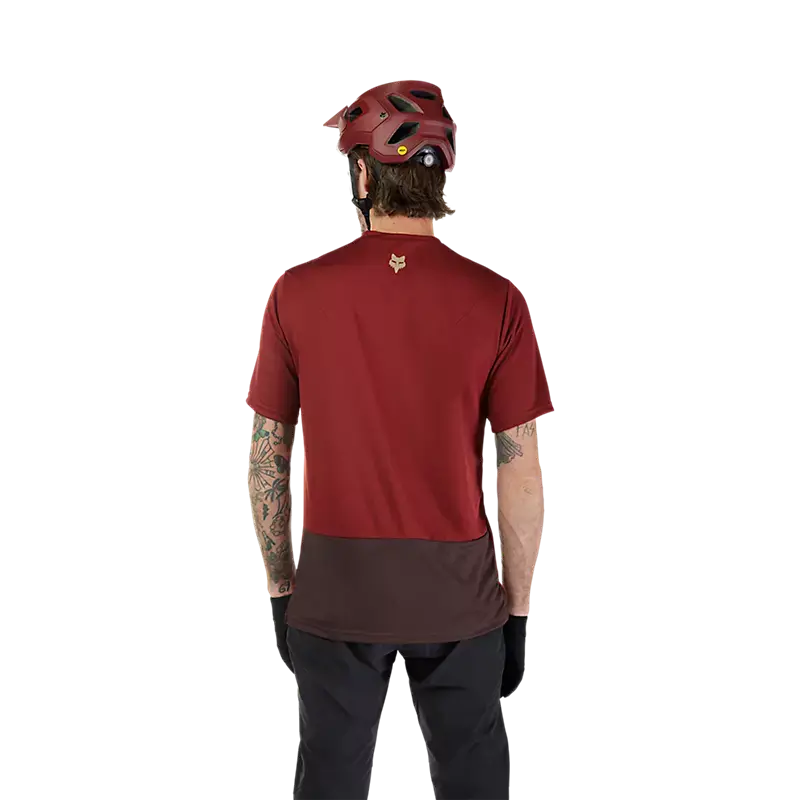 Fox Racing Ranger Short Sleeve Mtb Jersey - Wordmark - Rust 4