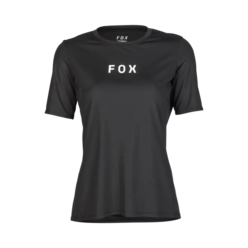 Fox Racing Ranger Short Sleeve Mtb Jersey - Wordmark - Womens - Black 1