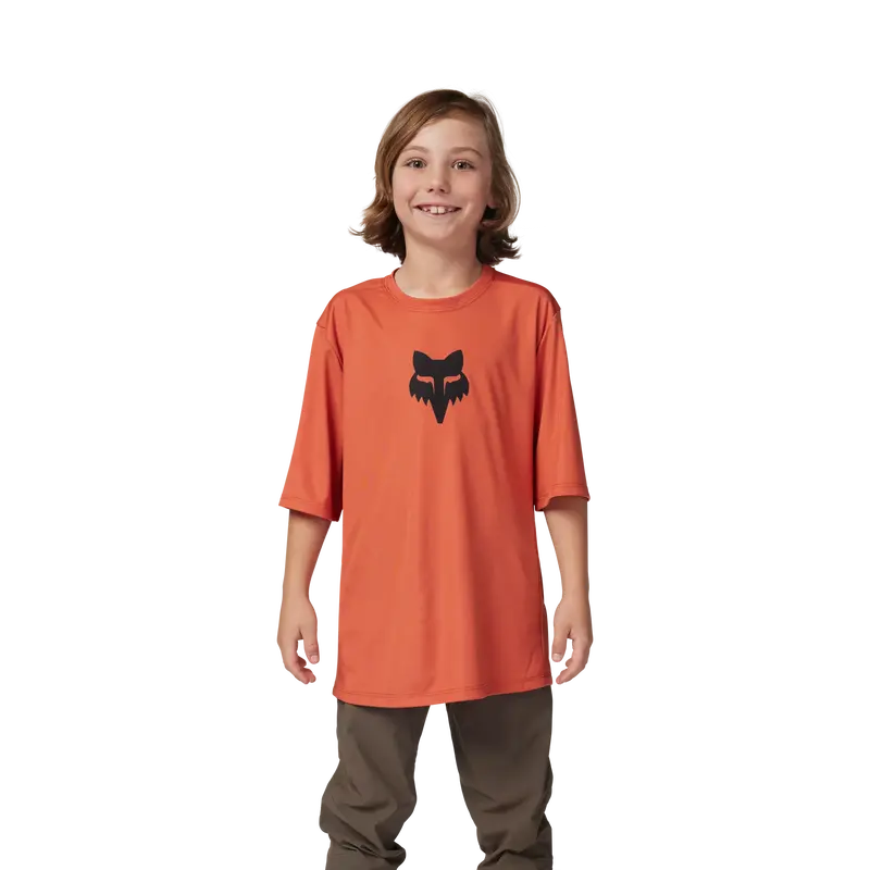 Fox Racing Ranger Short Sleeve Mtb Jersey - Youth - Atomic Orange 3
