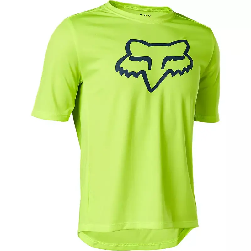 Fox Racing Ranger Short Sleeve Mtb Jersey - Youth - Fluorescent Yellow 1