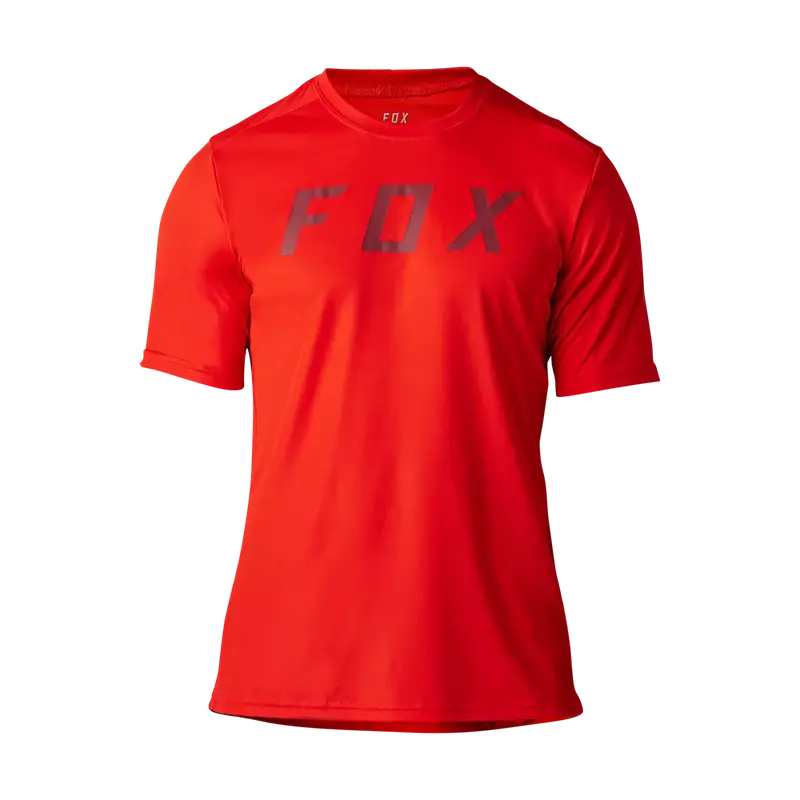 Fox Racing Ranger Short Sleeve Mtb Race Jersey - Moth - Flo Red 1