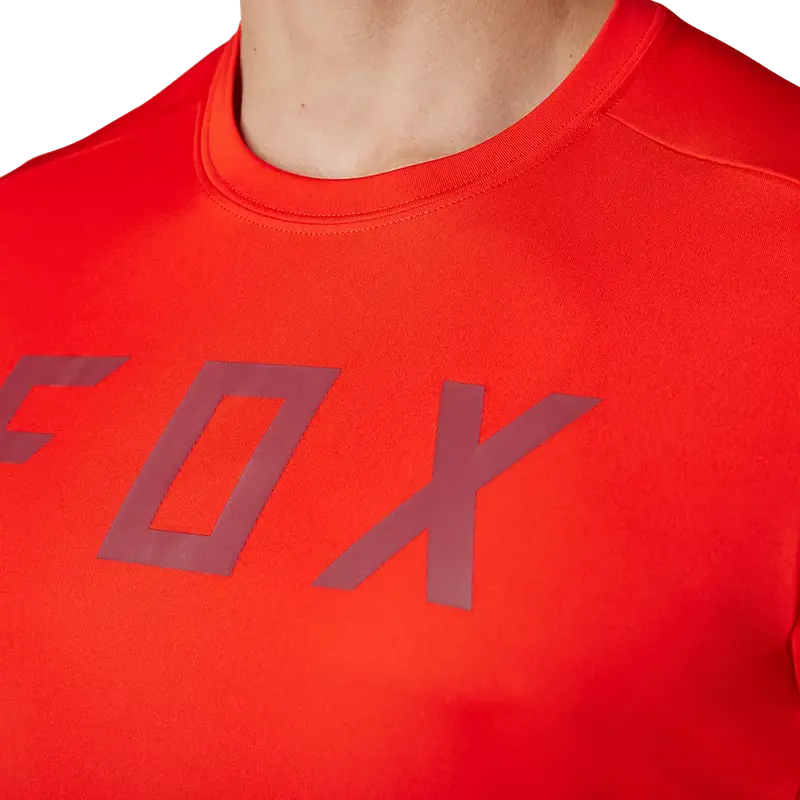 Fox Racing Ranger Short Sleeve Mtb Race Jersey - Moth - Flo Red 3