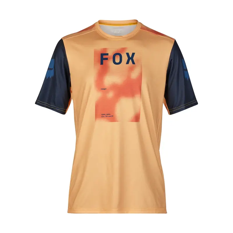 Fox Racing Ranger Short Sleeve Mtb Race Jersey - Taunt - Orange Sherbert 1