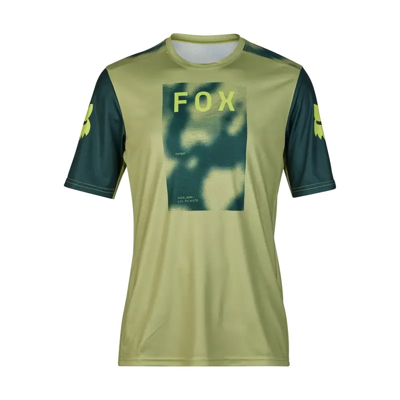 Fox Racing Ranger Short Sleeve Mtb Race Jersey - Taunt - Pale Green 1
